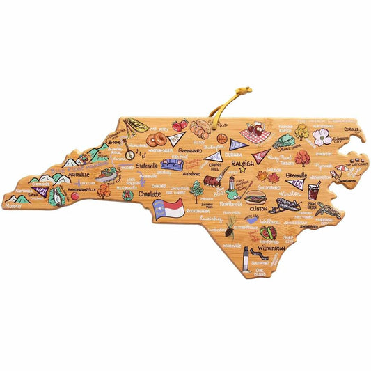 NC Shaped Cutting Board with Artwork