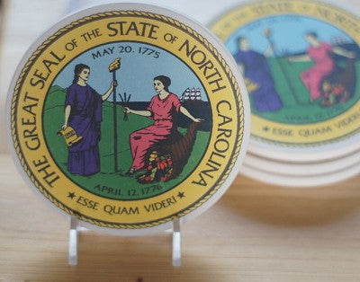 NC Great Seal Coaster Set of 4