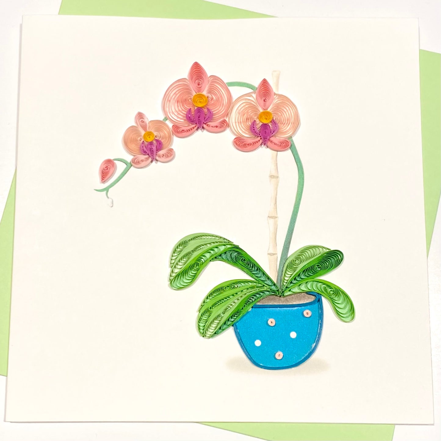 Orchid Quilling Card