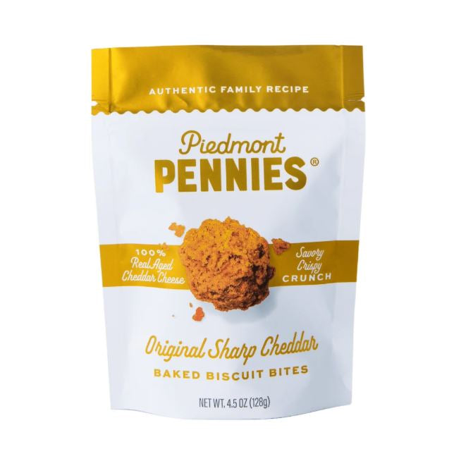 Original Sharp Cheddar Piedmont Pennies 4.5 oz Pouch