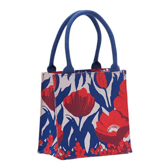 Red Poppies Itsy Bitsy Tote Bag