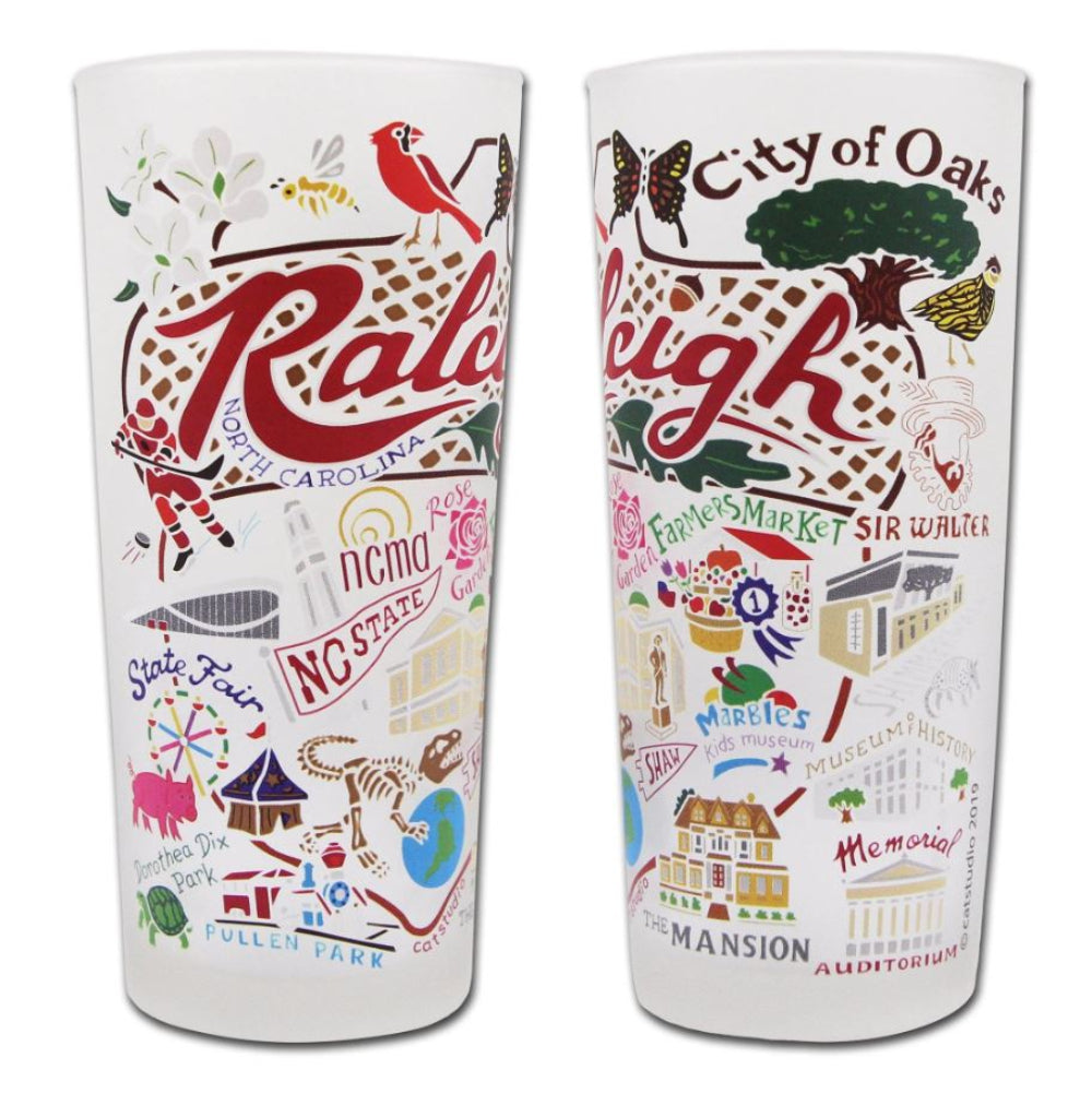 Set 2/Raleigh Souvenir Glasses