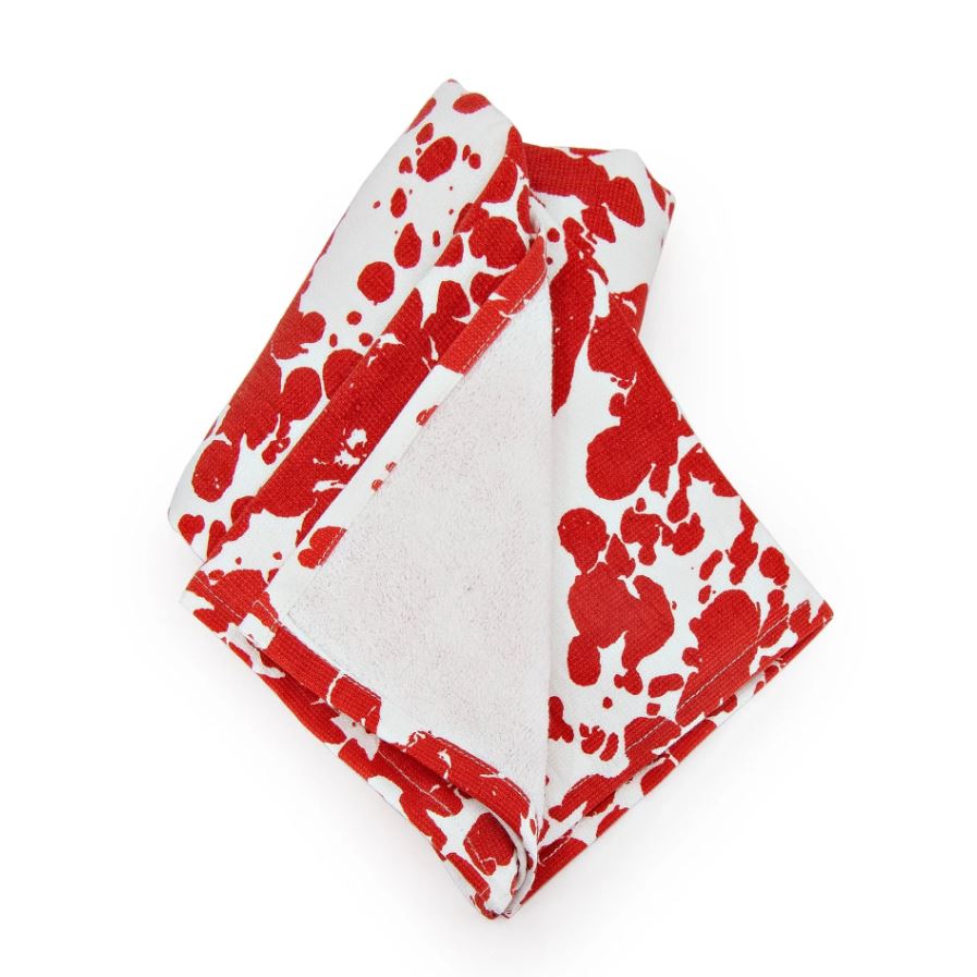 Red Spatter Kitchen Towel