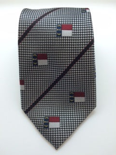 Silver NC Flag Tie