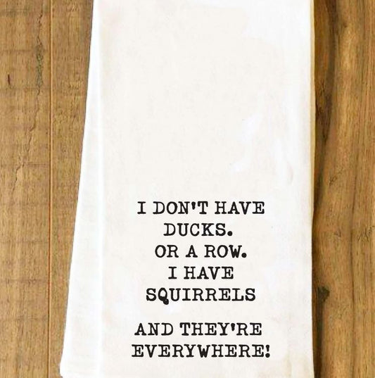 Squirrels Tea Towel