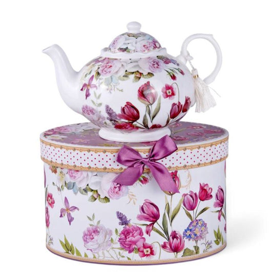 Tulip Bone China Teapot