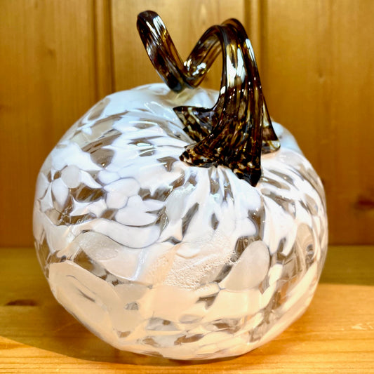 White Glass Pumpkin