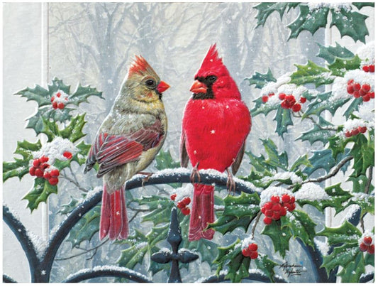 Winter Peace Cardinals Christmas Boxed Cards
